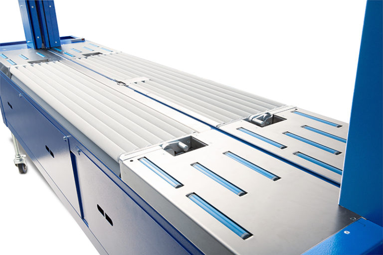 Mosca’s TRC-6 automatic strapping system for corrugated bundles